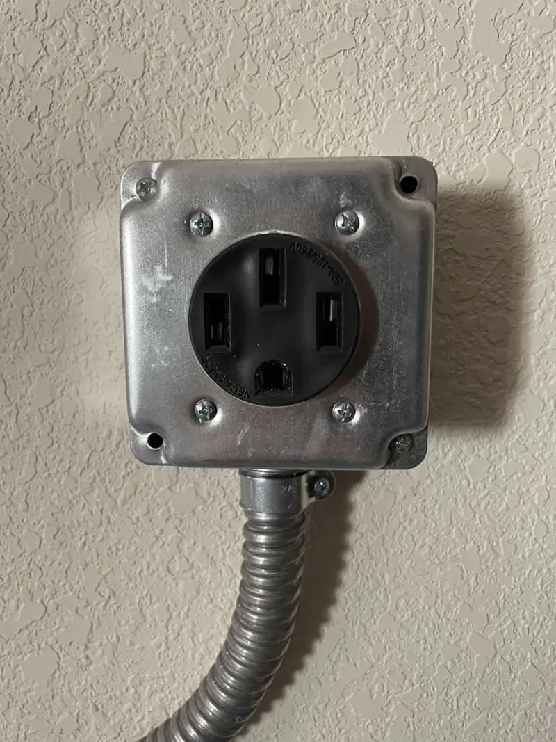 NEMA 14-50 outlet installed for Electrical Panel Upgrade in Dalhart